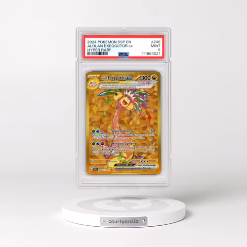 2024 Pokémon Ssp EN-Surging Sparks #248 Alolan Exeggutor EX - Holo Hyper Rare (PSA 9 MINT)