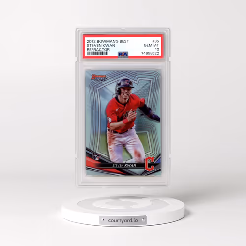 2022 Bowman's Best #35 Steven Kwan - Refractor (PSA 10 GEM MINT)