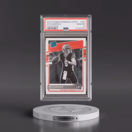 2020 Panini Donruss Optic #301 Joe Burrow - Variation (PSA 10 GEM MINT)