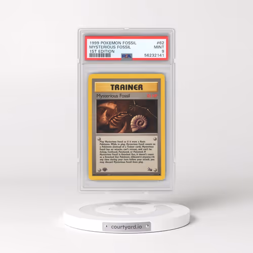1999 Pokémon Fossil #62 Mysterious Fossil - 1st Edition (PSA 9 MINT)