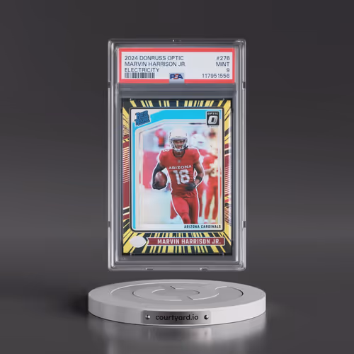 2024 Panini Donruss Optic #276 Marvin Harrison Jr. - Electricity (PSA 9 MINT)