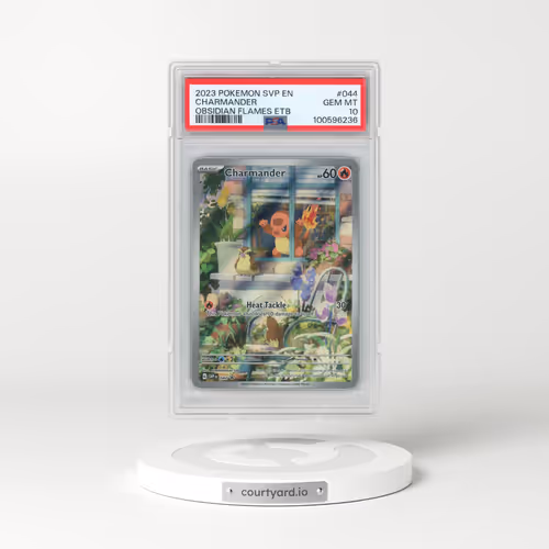 2023 Pokémon Svp EN-SV Black Star Promo #044 Charmander - Obsidian Flames Elite Trainer Box (PSA 10 GEM MINT)