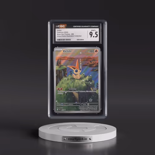 2025 Pokémon Svp EN-SV Black Star Promo #208 Victini - Unova Victini Illustration Collection (CGC 9.