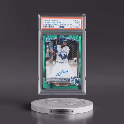 2025 Bowman Chrome Prospect Autographs #CPAJU Jhonayker Ugarte - Green Lava (PSA 9 MINT)