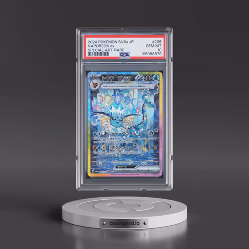 2024 Pokémon Sv8a-Terastal Fest EX #205 Vaporeon EX - Holo Special Art Rare (PSA 10 GEM MINT)