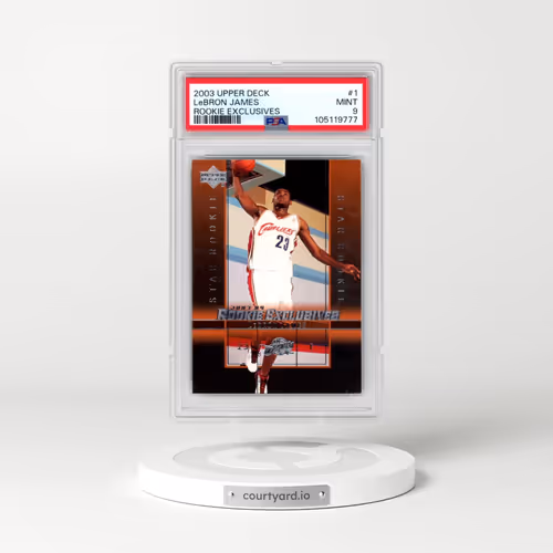 2003 Upper Deck Rookie Exclusives #1 LeBron James (PSA 9 MINT)