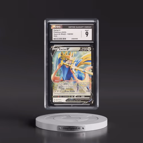 2020 Sword & Shield #138/202 Zacian V - Holo (CGC 9 MINT)