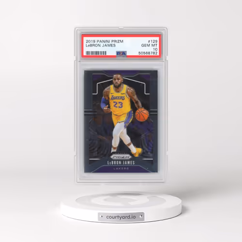 2019 Panini Prizm #129 LeBron James (PSA 10 GEM MINT)