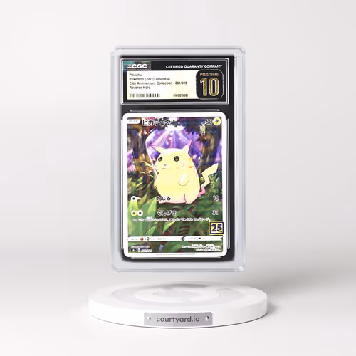2021 25th Anniversary Collection #001/028 Pikachu - Reverse Holo Square/Diamond (CGC 10 PRISTINE)