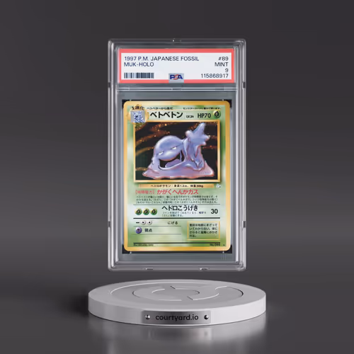 1997 Pokémon Fossil #89 Muk - Holo (PSA 9 MINT)