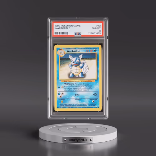 1999 Pokémon Game #42 Wartortle (PSA 8 NM-MT)