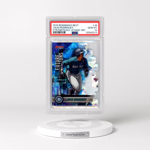 2019 Bowman's Best Future Foundations Die-Cut #JR Julio Rodriguez - Atomic Refractor (PSA 10 GEM MINT)