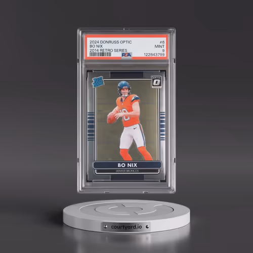 2024 Panini Donruss Optic 2014 Retro Series #6 Bo Nix (PSA 9 MINT)