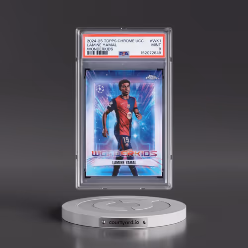 2024-25 Topps Chrome UEFA Club Competitions Wonderkids #WK1 Lamine Yamal (PSA 9 MINT)