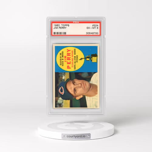 1960 Topps #324 Jim Perry (PSA 6 EX-MT)