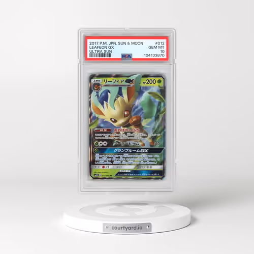 2017 Pokémon Sun & Moon Ultra Sun #012 Leafeon GX - Holo (PSA 10 GEM MINT)