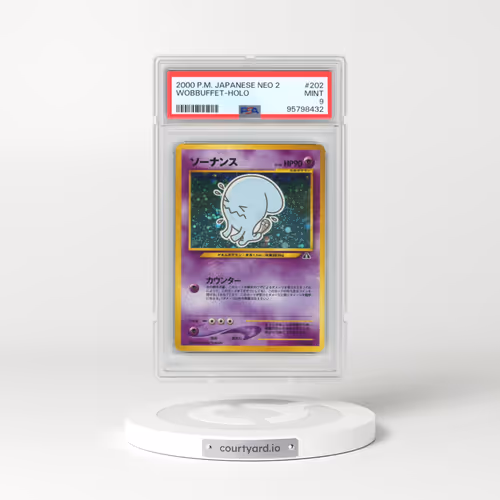 2000 Pokémon Neo 2 #202 Wobbuffet - Holo (PSA 9 MINT)