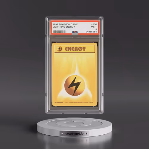 1999 Pokémon Game #100 Lightning Energy (PSA 9 MINT)