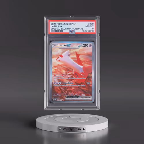 2024 Pokémon Ssp EN-Surging Sparks #239 Latias EX - Holo Special Illustration Rare (PSA 8 NM-MT)