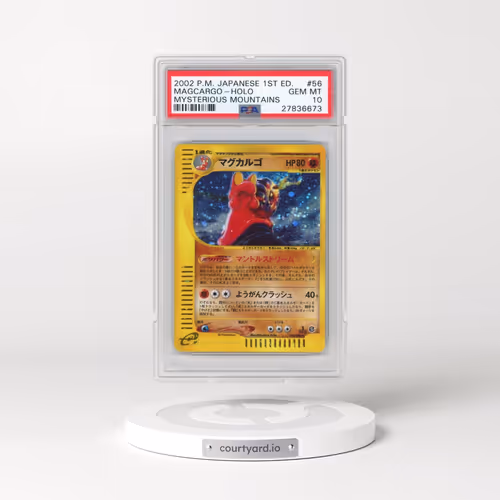 2002 Pokémon Mysterious Mountains #056 Magcargo - 1st Edition Holo (PSA 10 GEM MINT)
