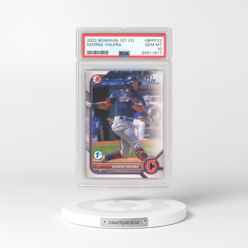 2022 Bowman 1st Edition #BPPF22 George Valera (PSA 10 GEM MINT)