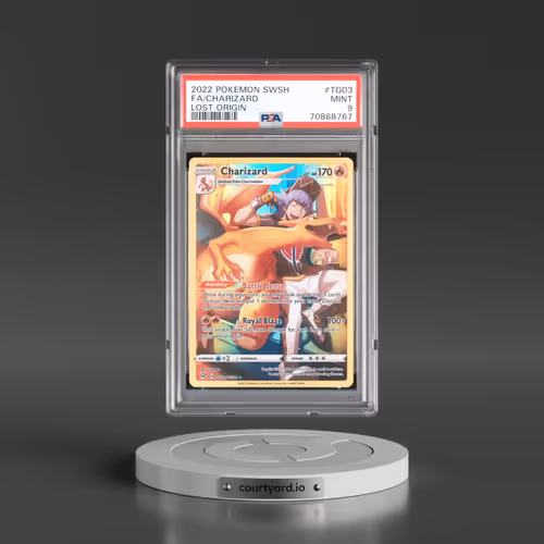 2022 Pokémon Sword & Shield Lost Origin #TG03 Charizard - Full Art (PSA 9 MINT)