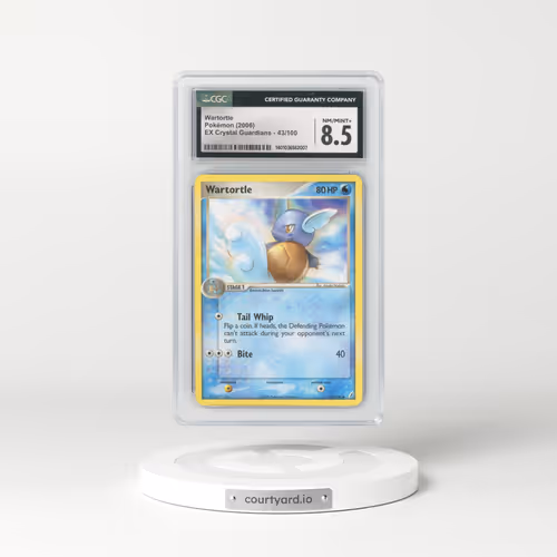 2006 EX Crystal Guardians #43/100 Wartortle (CGC 8.5 NM-MT+)