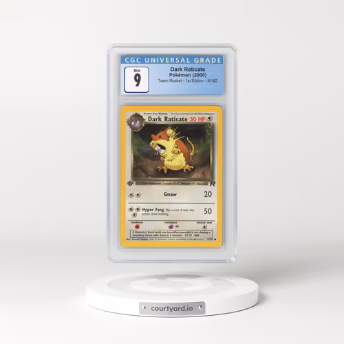 2000 Team Rocket #51/82 Dark Raticate - 1st Edition 1st Edition (CGC 9 MINT)