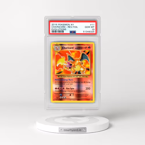 2016 Pokémon XY Evolutions #11 Charizard - Reverse Foil (PSA 10 GEM MINT)