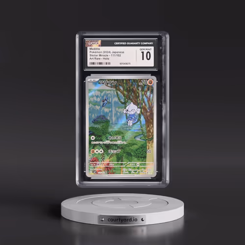 2024 Pokémon SV7-Stellar Miracle #111 Meditite - Art Rare (CGC 10 GEM MINT)