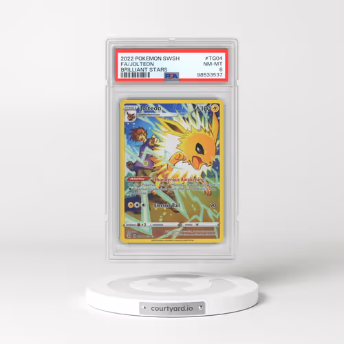 2022 Pokémon Sword & Shield Brilliant Stars #TG04 Jolteon - Full Art (PSA 8 NM-MT)
