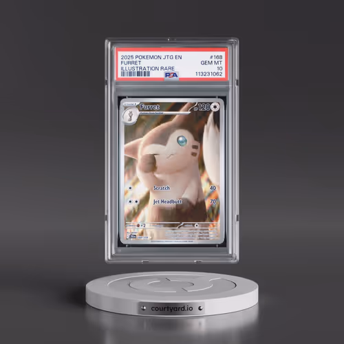 2025 Pokémon Jtg EN-Journey Together #168 Furret - Illustration Rare (PSA 10 GEM MINT)