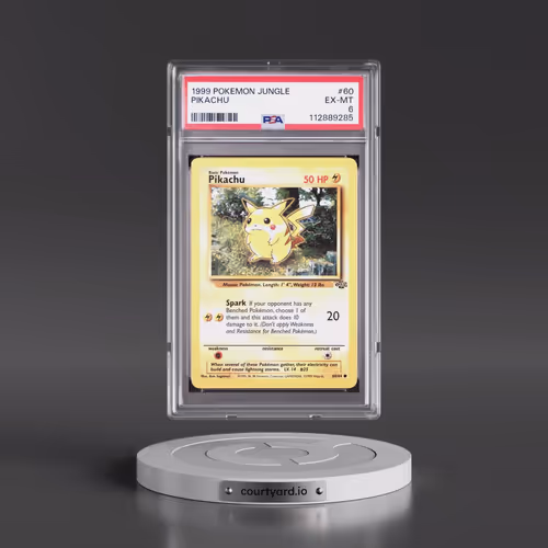 1999 Pokémon Jungle #60 Pikachu (PSA 6 EX-MT)