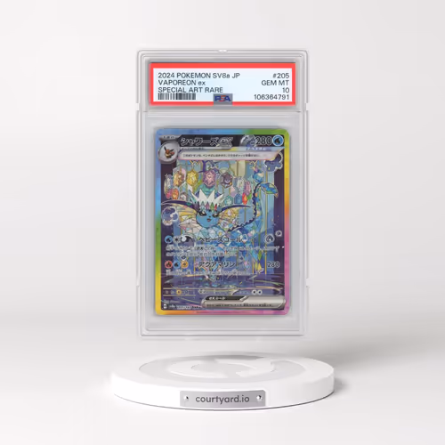 2024 Pokémon Sv8a-Terastal Fest EX #205 Vaporeon EX - Holo Special Art Rare (PSA 10 GEM MINT)