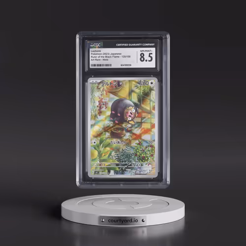 2023 Pokémon SV3-Ruler of the Black Flame #120 Lechonk - Art Rare (CGC 8.5 NM-MT+)