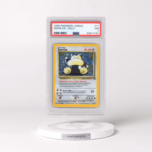 1999 Pokémon Jungle #11 Snorlax - Holo (PSA 7 NM)