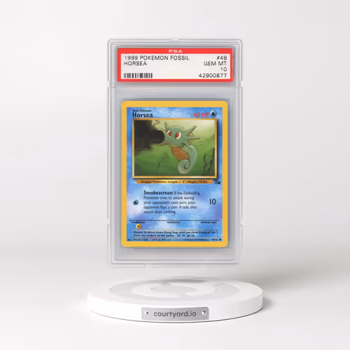 1999 Pokémon Fossil #49 Horsea (PSA 10 GEM MINT)