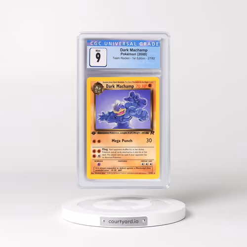 2000 Team Rocket #27/82 Dark Machamp - 1st Edition 1st Edition (CGC 9 MINT)