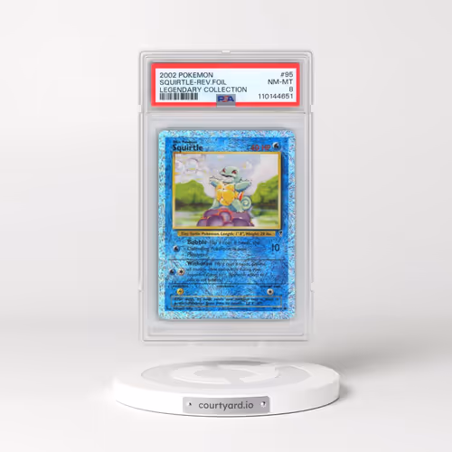 2002 Pokémon Legendary Collection #95 Squirtle - Reverse Foil (PSA 8 NM-MT)