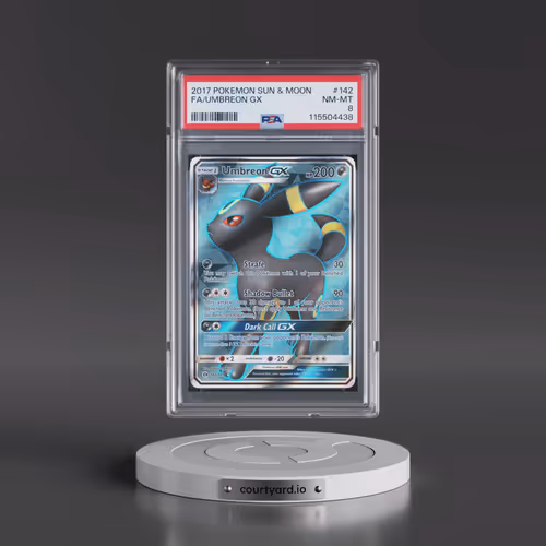 2017 Pokémon Sun & Moon #142 Umbreon GX - Holo Full Art (PSA 8 NM-MT)