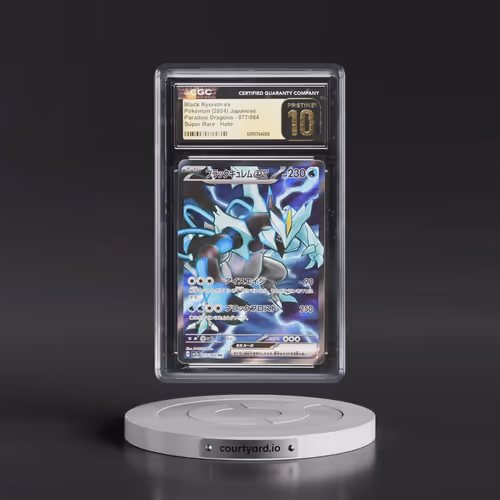 2024 Paradise Dragona - sv7a #077/064 Black Kyurem ex - Super Rare Holo (CGC 10 PRISTINE)