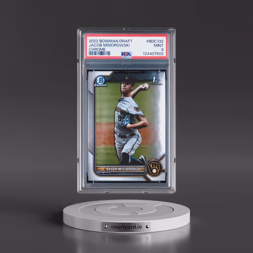 2022 Bowman Draft #BDC132 Jacob Misiorowski - Chrome (PSA 9 MINT)