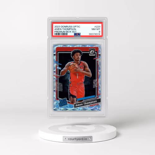 2023 Panini Donruss Optic #229 Amen Thompson - Premium Box Set (PSA 8 NM-MT)