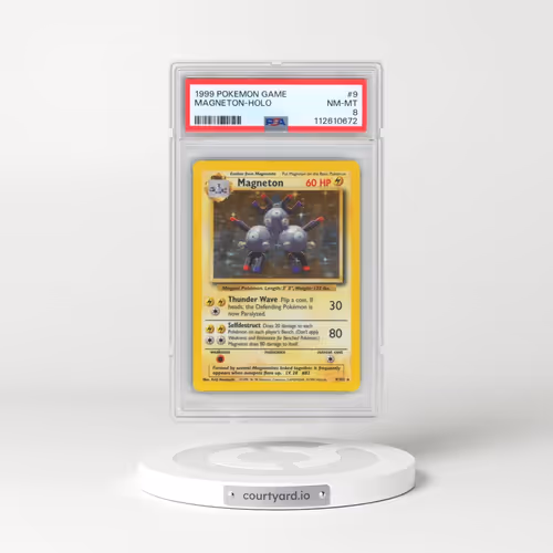 1999 Pokémon Game #9 Magneton - Holo (PSA 8 NM-MT)