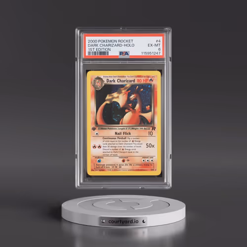 2000 Pokémon Rocket #4 Dark Charizard - 1st Edition Holo (PSA 6 EX-MT)