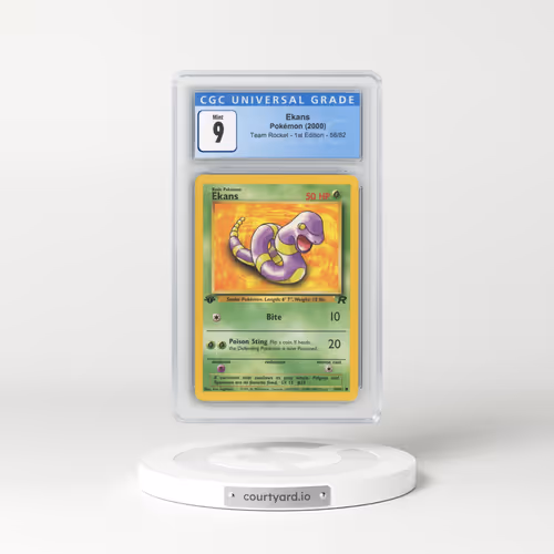 2000 Team Rocket #56/82 Ekans - 1st Edition 1st Edition (CGC 9 MINT)