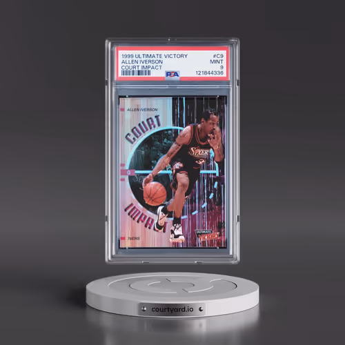 1999 Ultimate Victory Court Impact #C9 Allen Iverson (PSA 9 MINT)