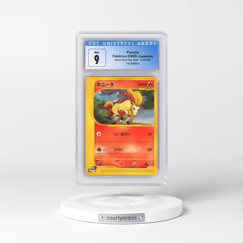 2002 Wind from the Sea #024/087 Ponyta - 1st Edition (CGC 9 MINT)