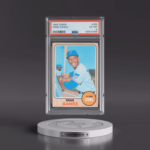 1968 Topps #355 Ernie Banks (PSA 6 EX-MT)