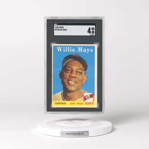 1958 Topps #5 Willie Mays (SGC 4 VG-EX)